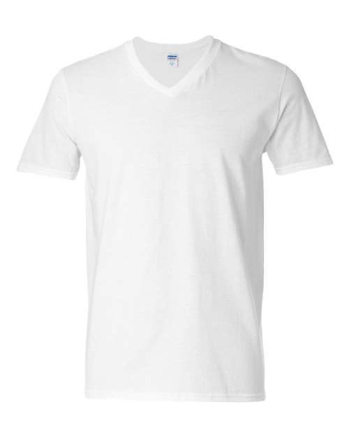 Gildan Men's Softstyle V-Neck T-Shirt. 64V00 Mens Apparel Shirts & Tops