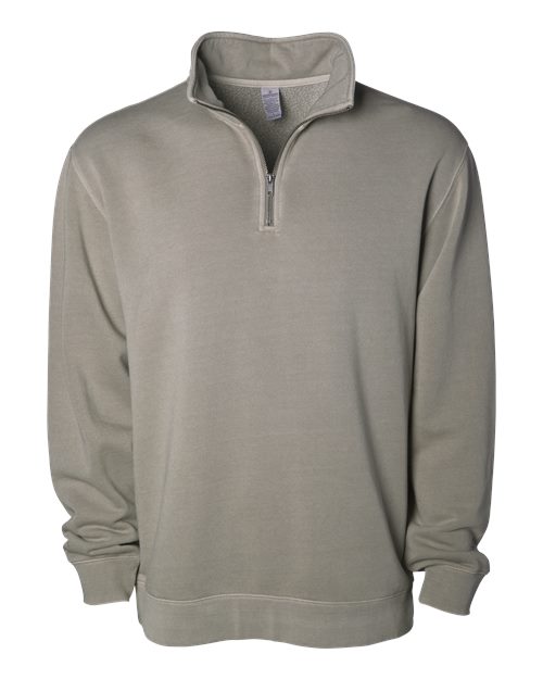 Independent Trading Co. Men's Pigment-Dyed Quarter-Zip Pullover Mens Apparel Sweatshirts & Fleece