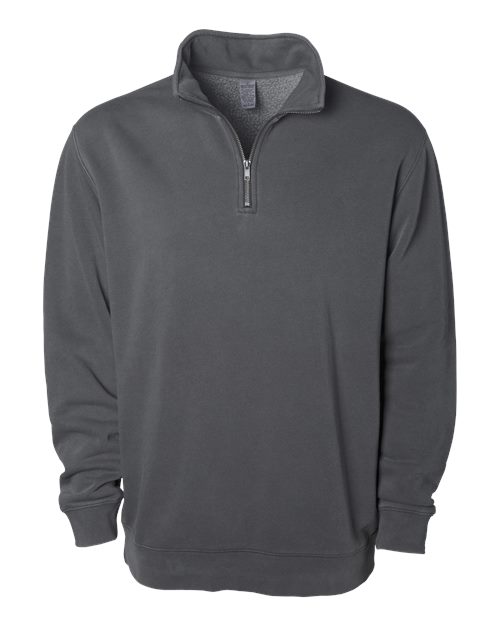 Independent Trading Co. Men's Pigment-Dyed Quarter-Zip Pullover Mens Apparel Sweatshirts & Fleece