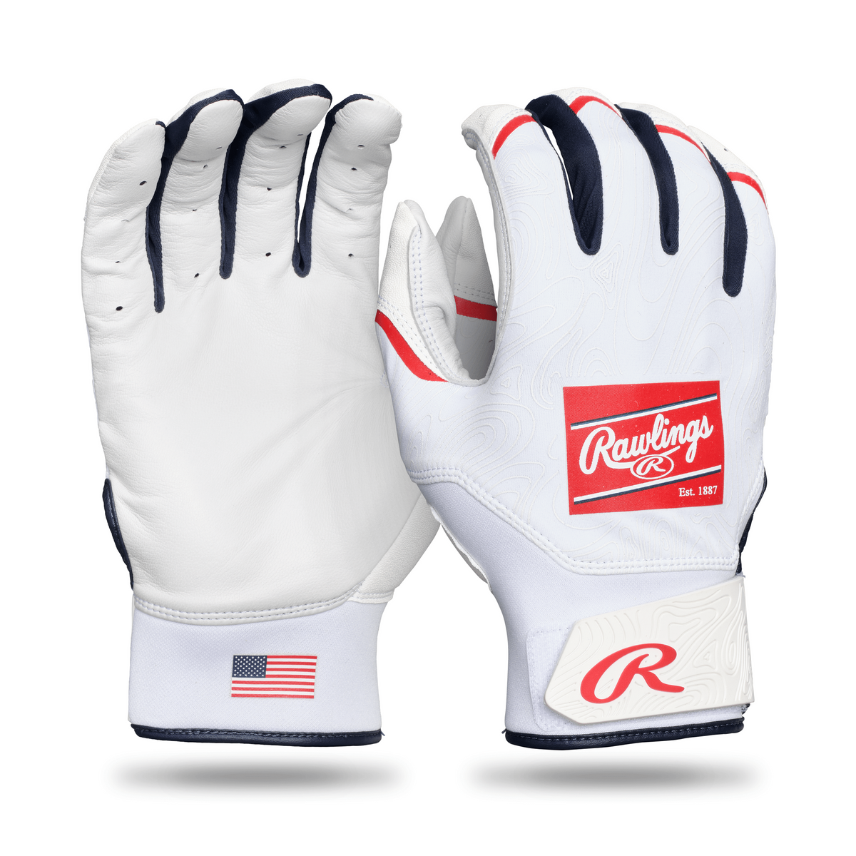Rawlings Adult Clout Baseball Batting Gloves-1