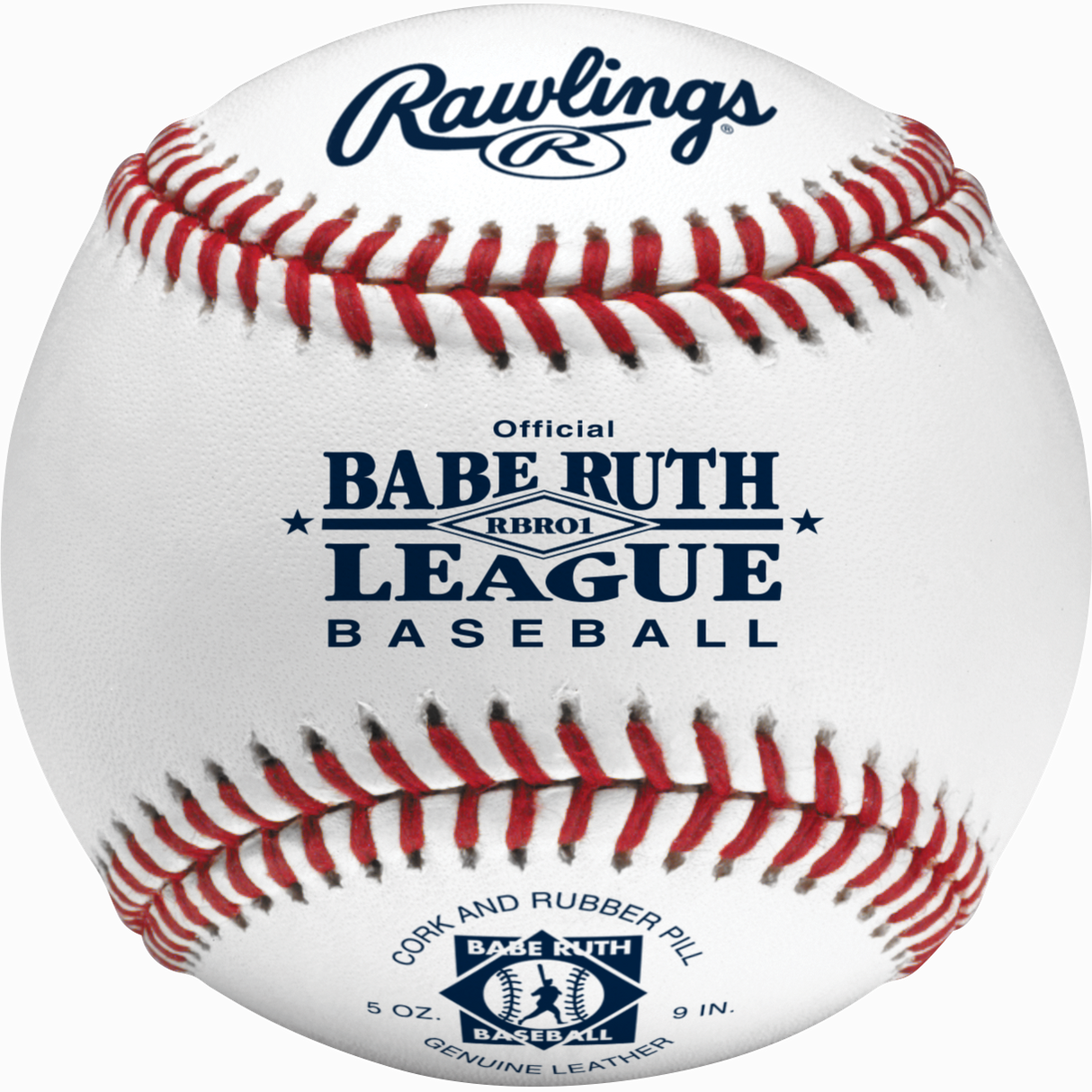 Rawlings RBRO1 Babe Ruth Competition Grade Baseballs - 1 Dozen