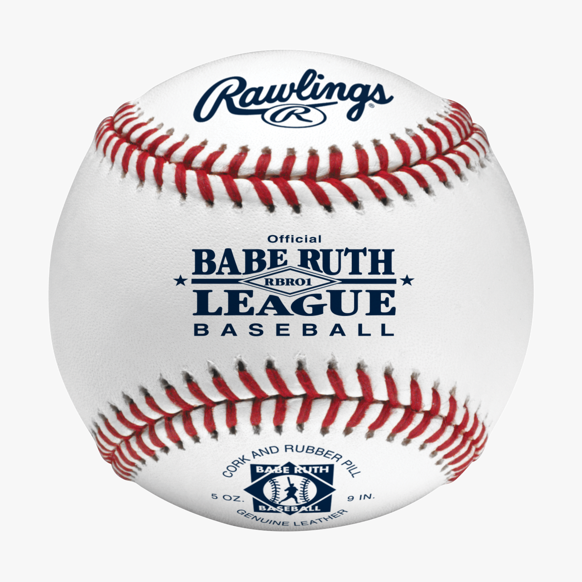 Rawlings RBRO1 Babe Ruth Competition Grade Baseballs - 1 Dozen