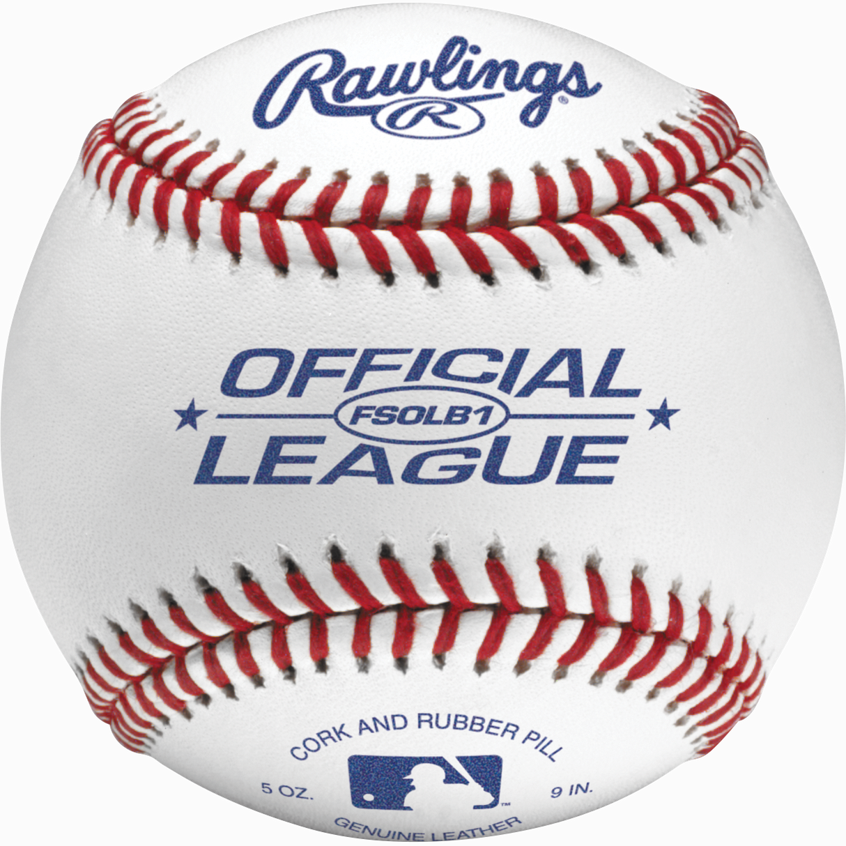 Rawlings Fsolb1 Flat Seam Composite Cork/rubber Center Baseballs