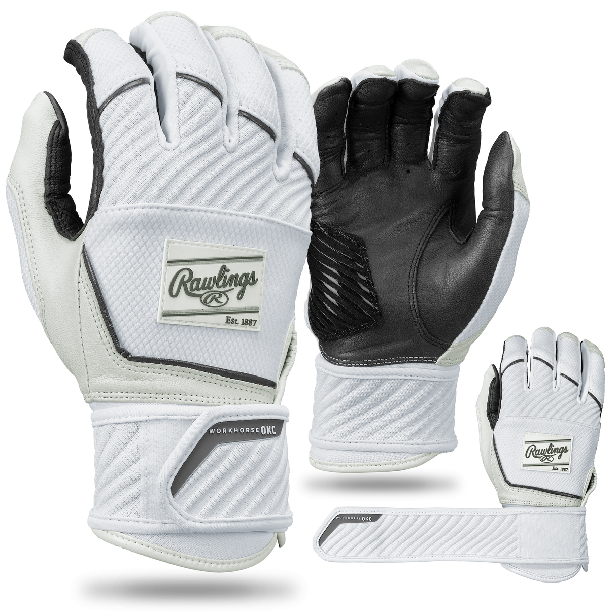 Rawlings Women's Workhorse Okc Fastpitch Softball Batting Gloves-1