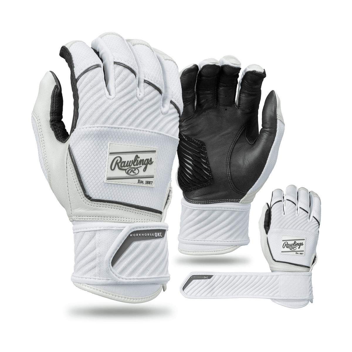 Rawlings Women's Workhorse Okc Fastpitch Softball Batting Gloves-1
