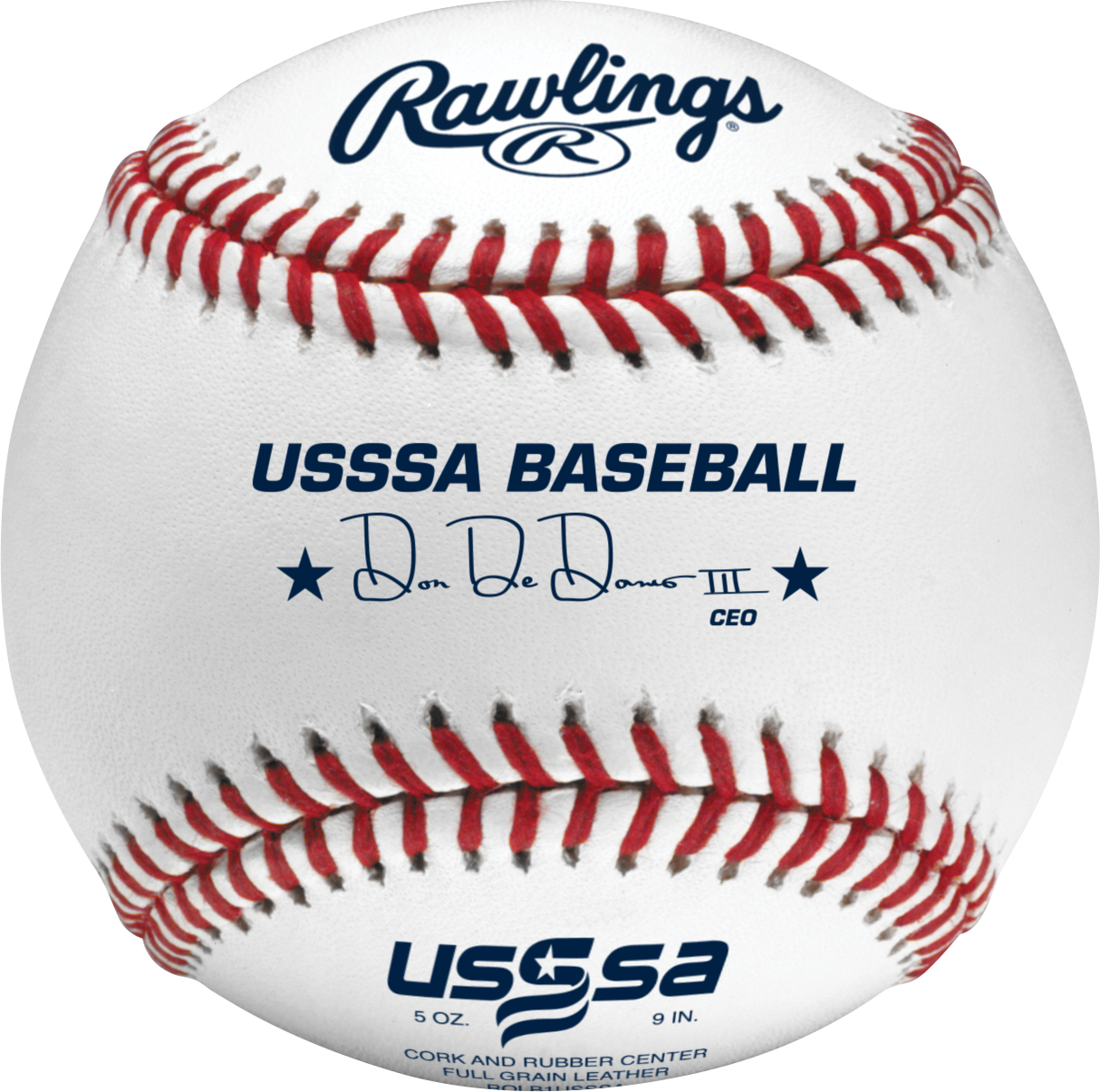 Rawlings ROLB1USSSA USSSA Competition Grade Baseballs - 1 Dozen