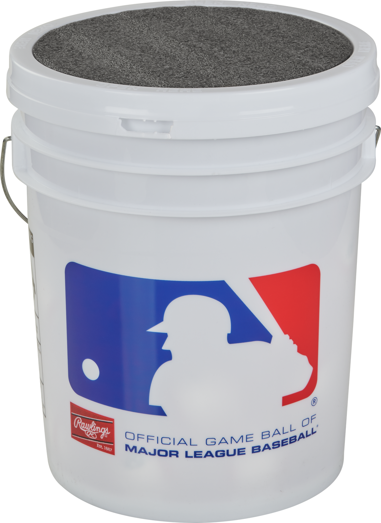 Rawlings Bucket of 24 Practice Youth/14U ROLB1X Official League Game Baseballs-2