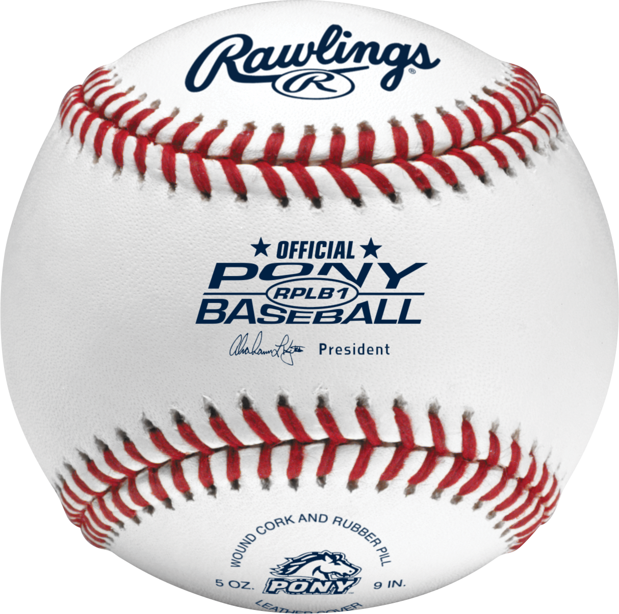 Rawlings RPLB1 Pony League Competition Grade Baseballs - 1 Dozen