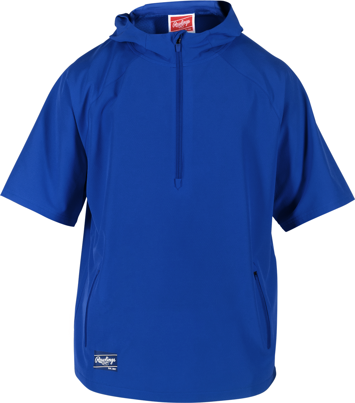 Rawlings Youth Colorsync Short Sleeve Hooded Jacket-1