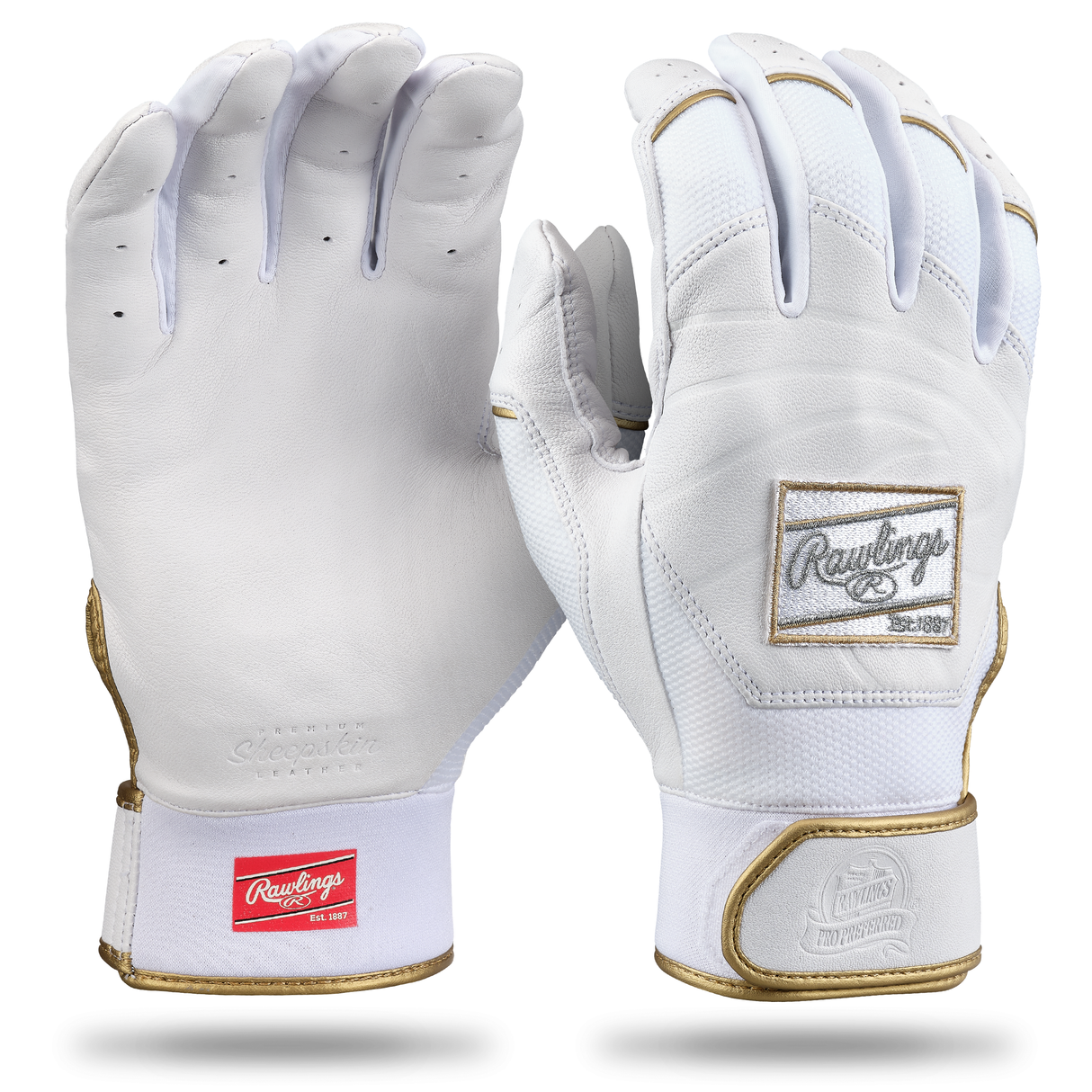 Rawlings Adult Pro Preferred Baseball Batting Gloves-1