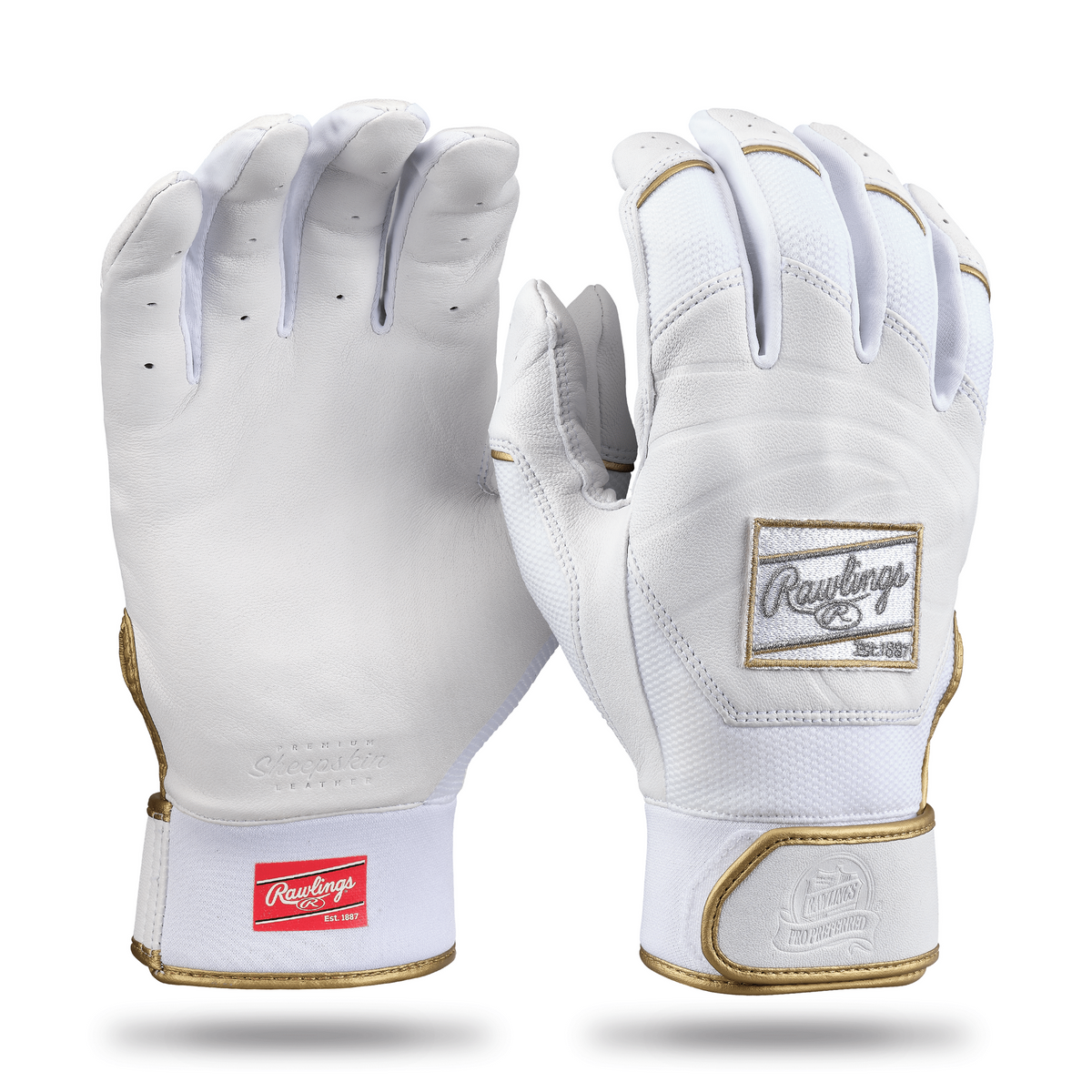 Rawlings Adult Pro Preferred Baseball Batting Gloves-1