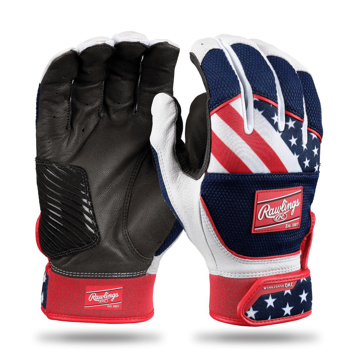 Rawlings Women's Workhorse Okc Fastpitch Softball Batting Gloves-1