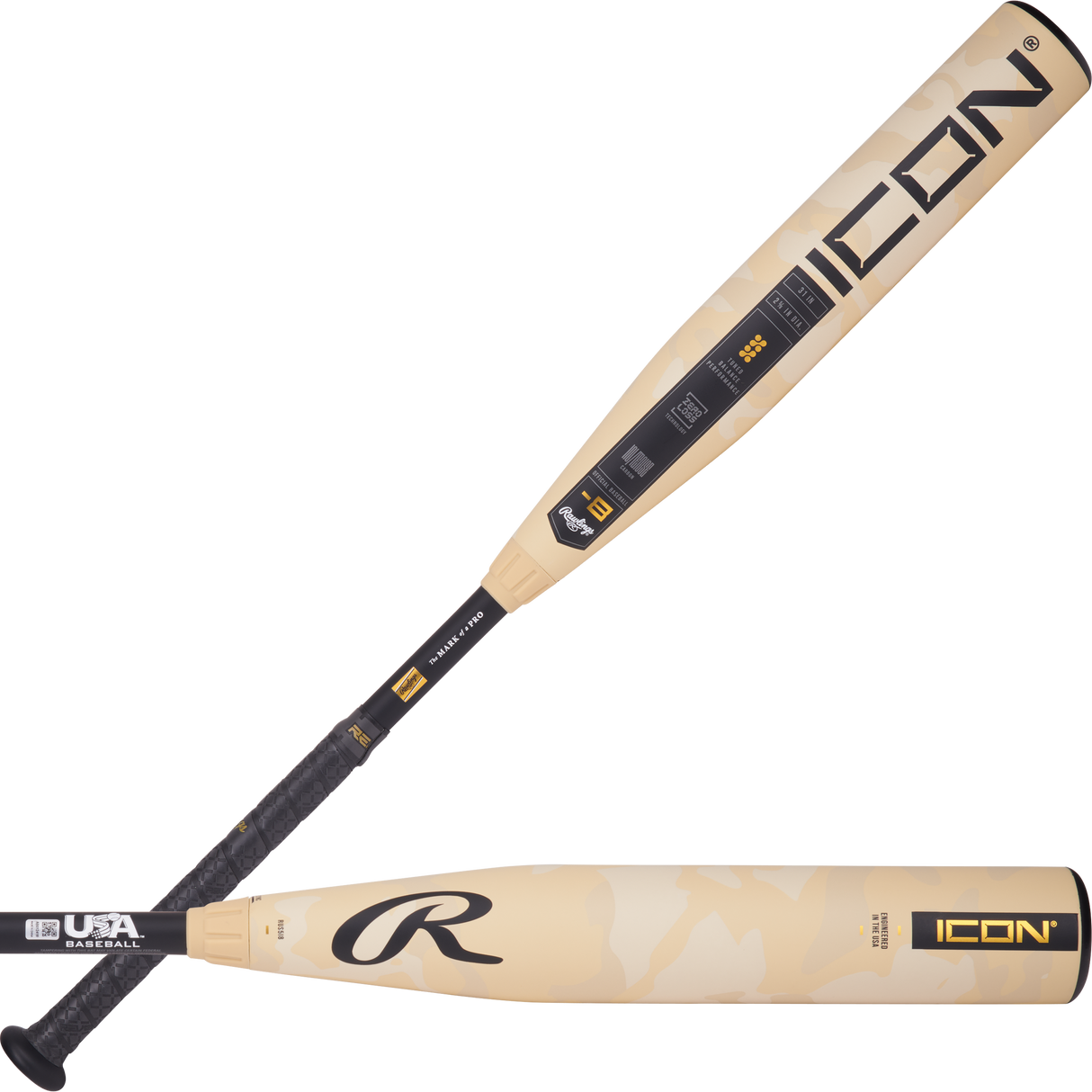 Rawlings Icon USA -8 Baseball Bat-1