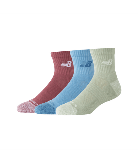 New Balance Active Quarter Socks 3 Pack Unisex Accessories Socks