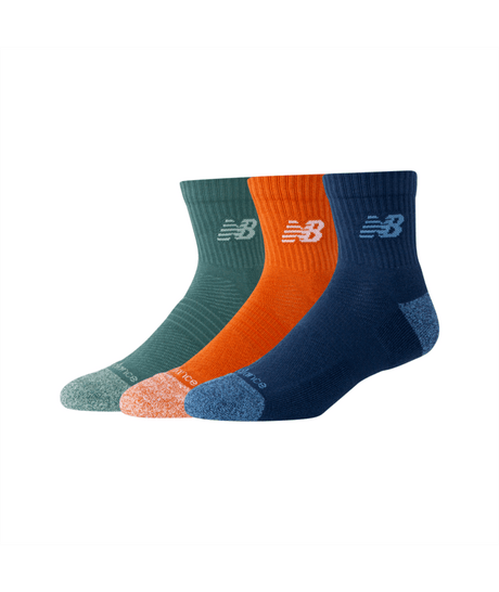 New Balance Active Quarter Socks 3 Pack Unisex Accessories Socks