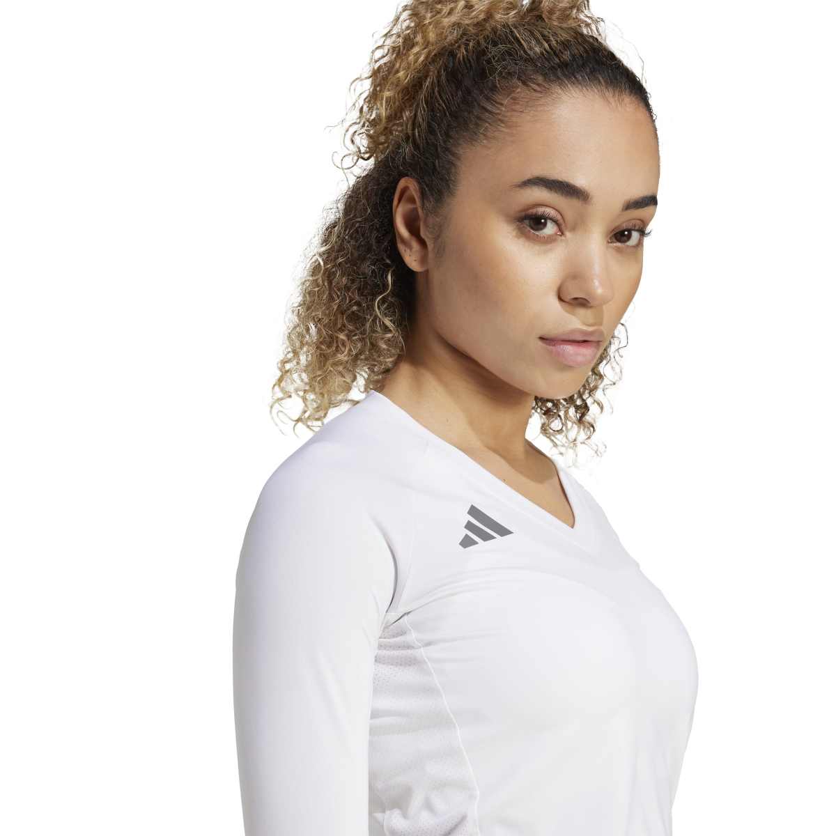 adidas Women's Volleyball Quickset Long Sleeve Jersey-4