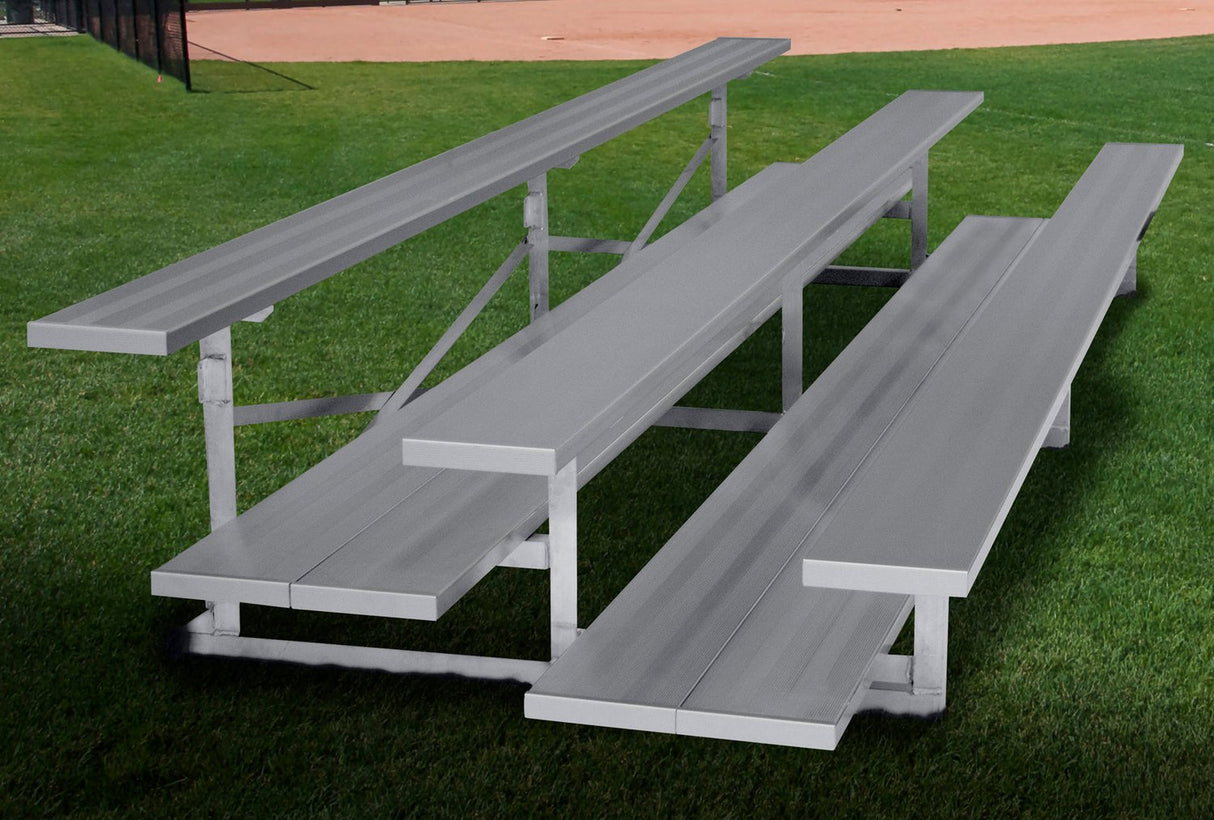 Gared 3-Row Fixed Spectator Bleacher without Aisle Sports Field Equipment All