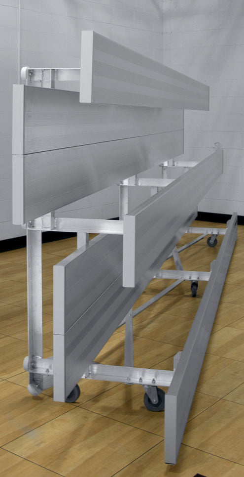 Gared 2-Row Tip N’ Roll Spectator Bleacher Sports Field Equipment All