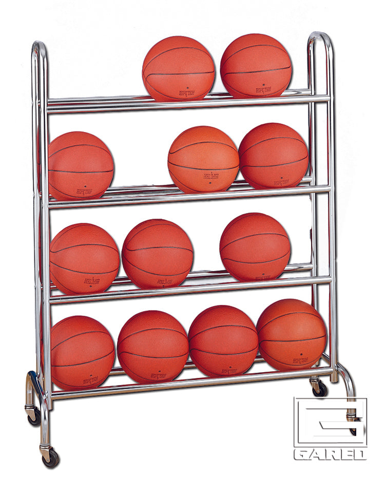 Gared 4-Tier Ball Rack Basketball Equipment All