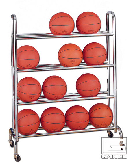Gared 4-Tier Ball Rack Basketball Equipment All