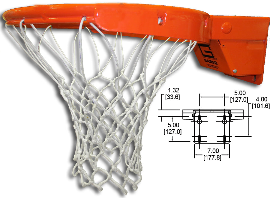 Gared Collegiate Breakaway Rim Basketball Equipment All