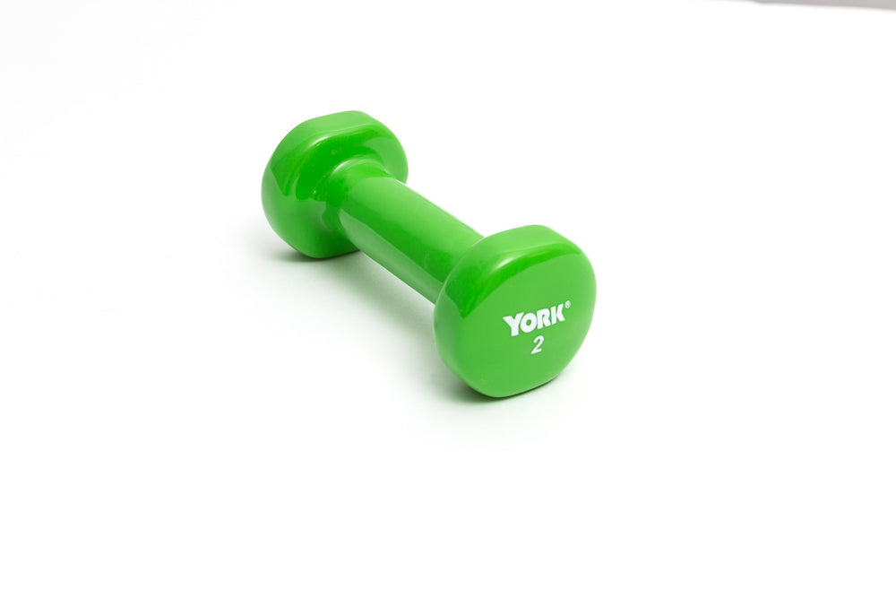 York Vinyl Fitbell Multi-Color Exercise & Wellness Strength Dumbbells