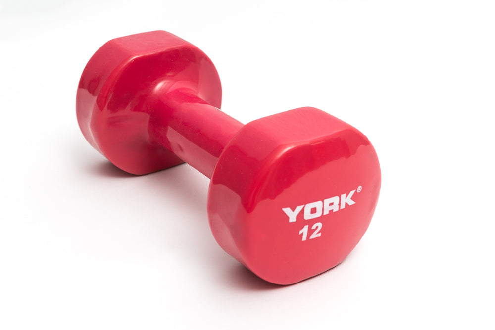 York Vinyl Fitbell Multi-Color Exercise & Wellness Strength Dumbbells
