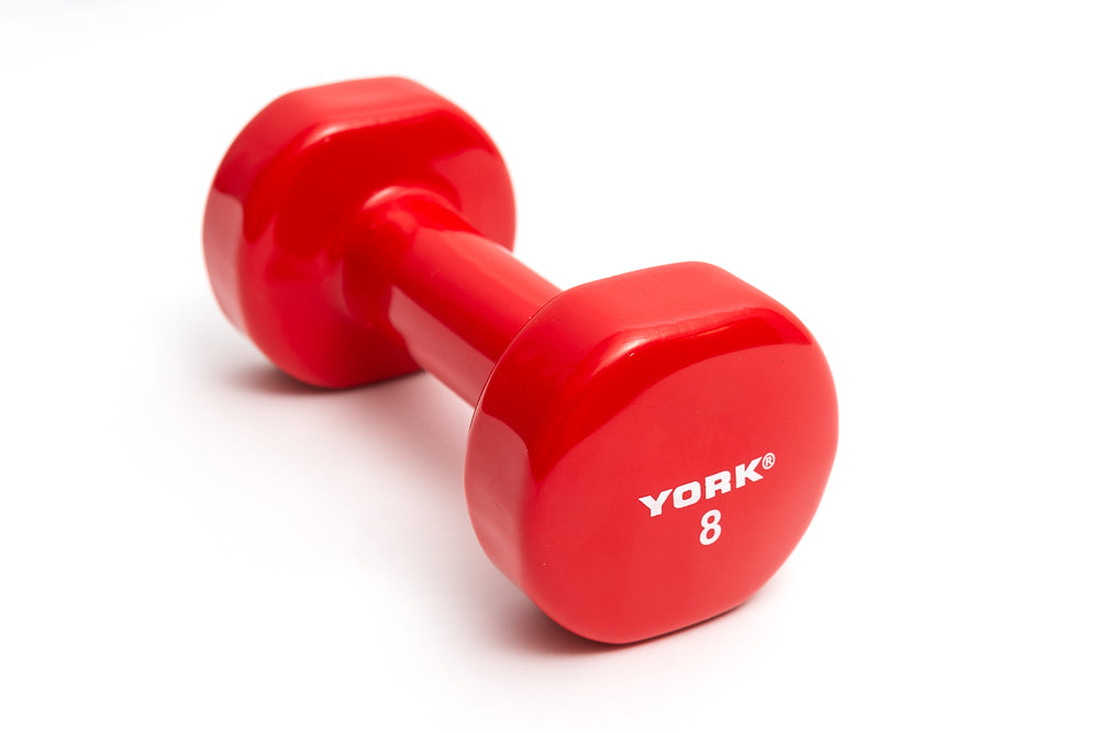 York Vinyl Fitbell Multi-Color Exercise & Wellness Strength Dumbbells
