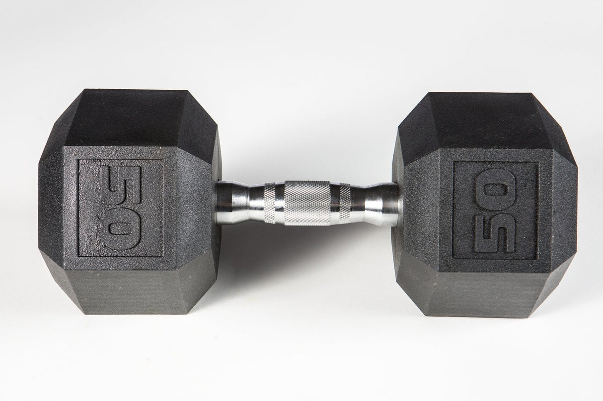 York PVC Hex Dumbbell – Chrome Ergo Handle Exercise & Wellness Strength Dumbbells