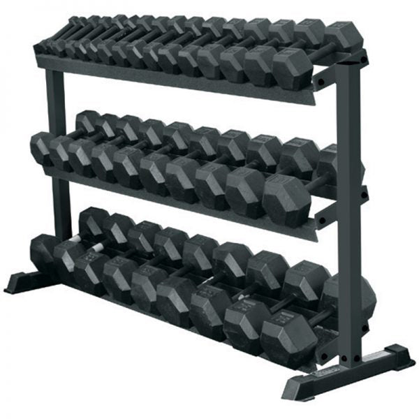 York Pro-Hex Dumbbell Rack Exercise & Wellness Strength Dumbbells