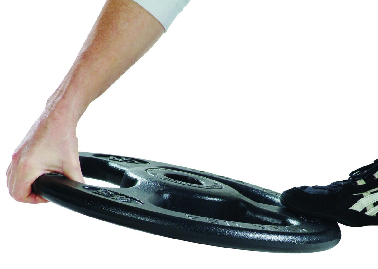 York Iso-Grip Steel Olympic Plate Set Exercise & Wellness Strength Bars & Plates