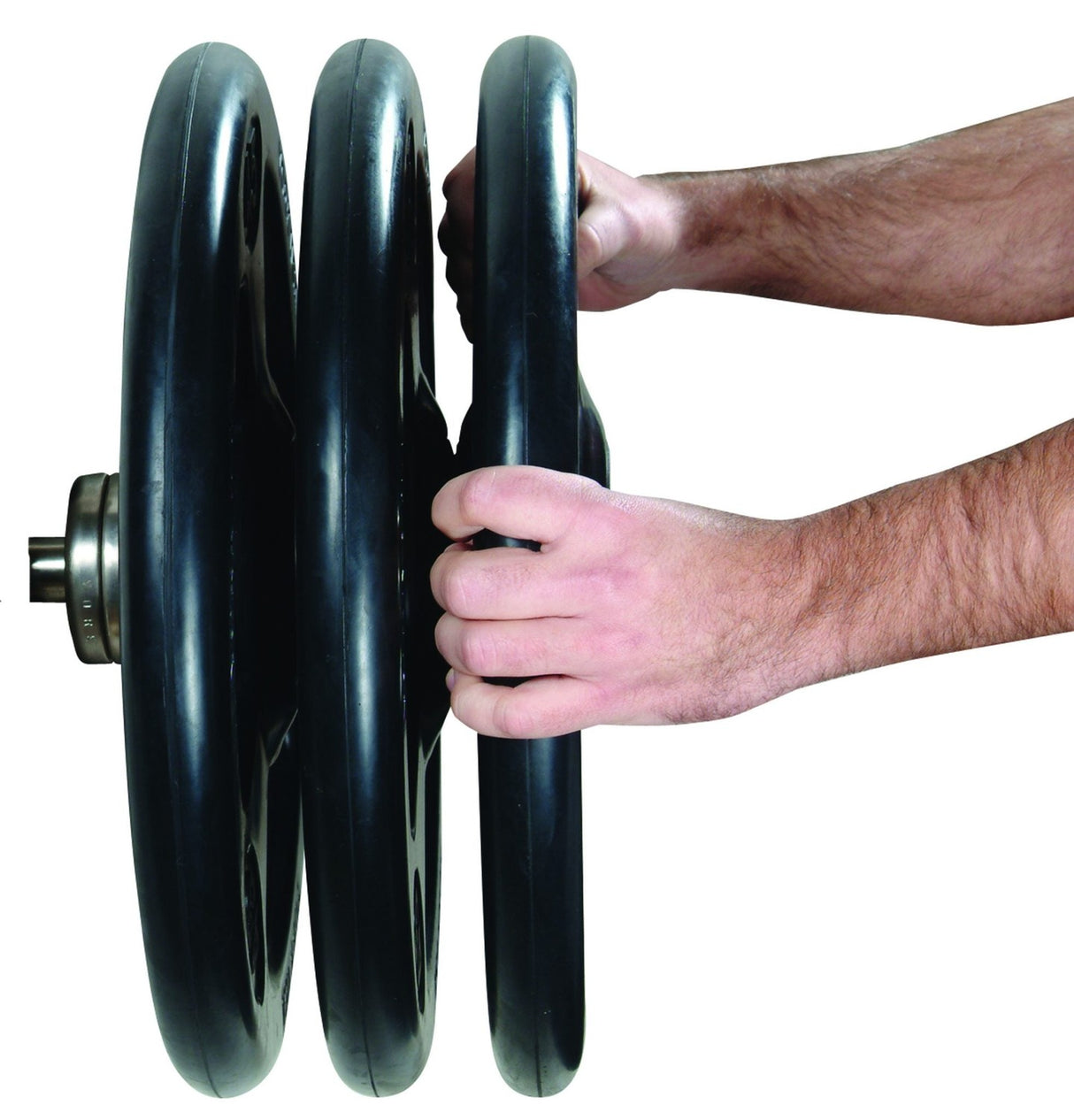 York Iso-Grip Steel Olympic Plate Set Exercise & Wellness Strength Bars & Plates