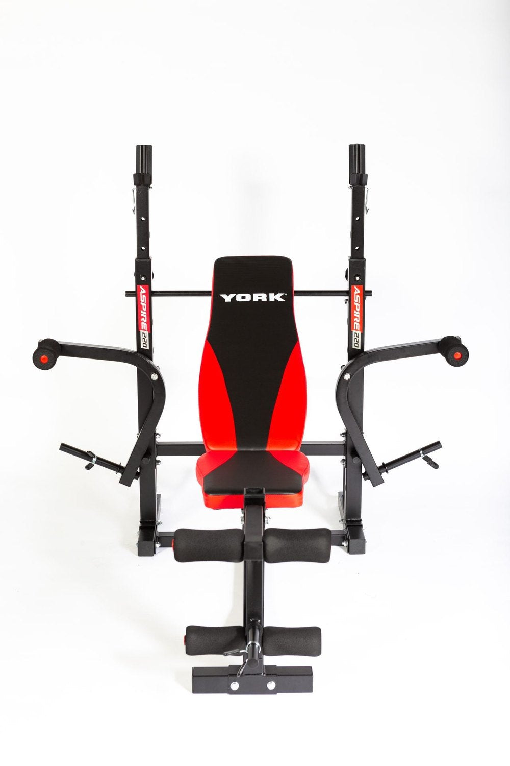 York Aspire 220 Folding Bench with Arm/Leg Curl/Butterfly Exercise & Wellness Gym Equipment