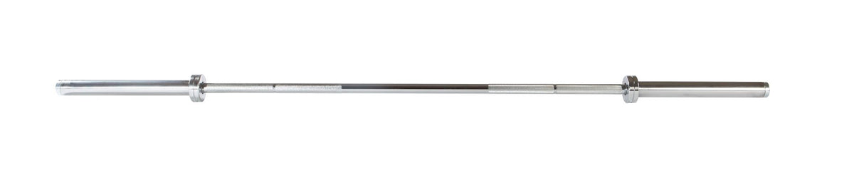 York 7′ International Chrome Olympic Bar – 32mm Exercise & Wellness Strength Bars & Plates