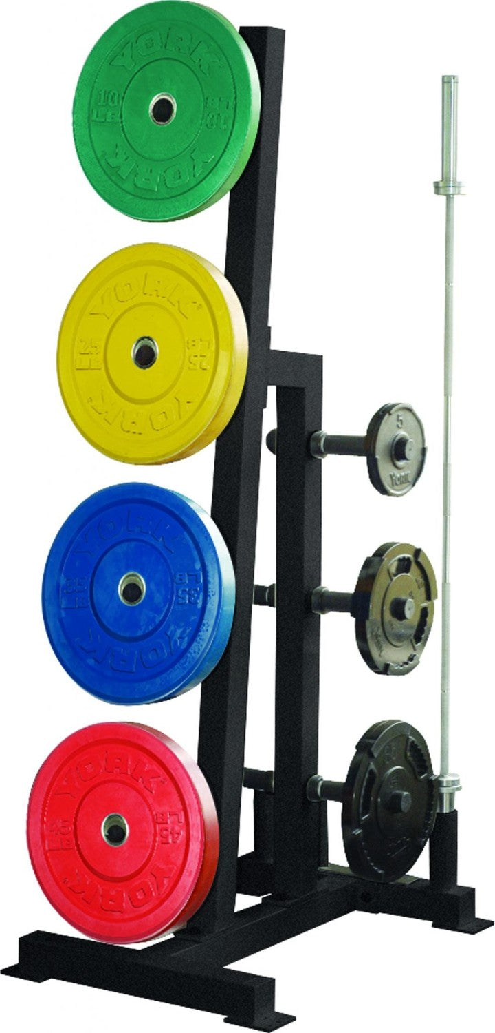 York Single-Sided Weight Plate Tree Exercise & Wellness Strength Bars & Plates