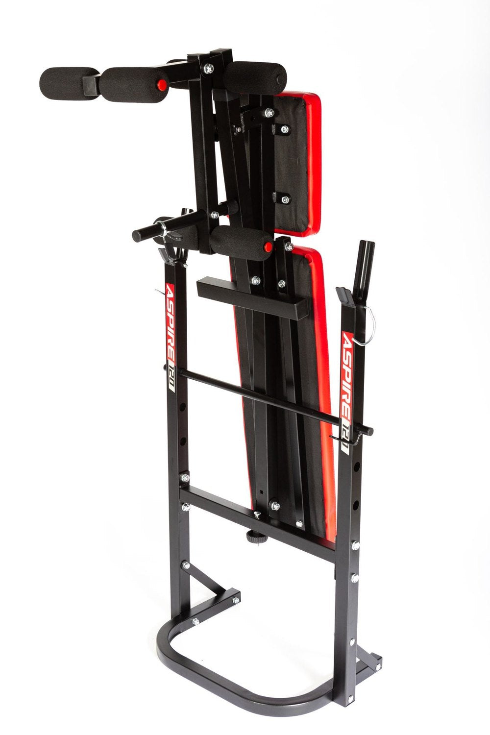 York Aspire 120 Flat to Incline/Folding Bench with Leg Curl Exercise & Wellness Gym Equipment