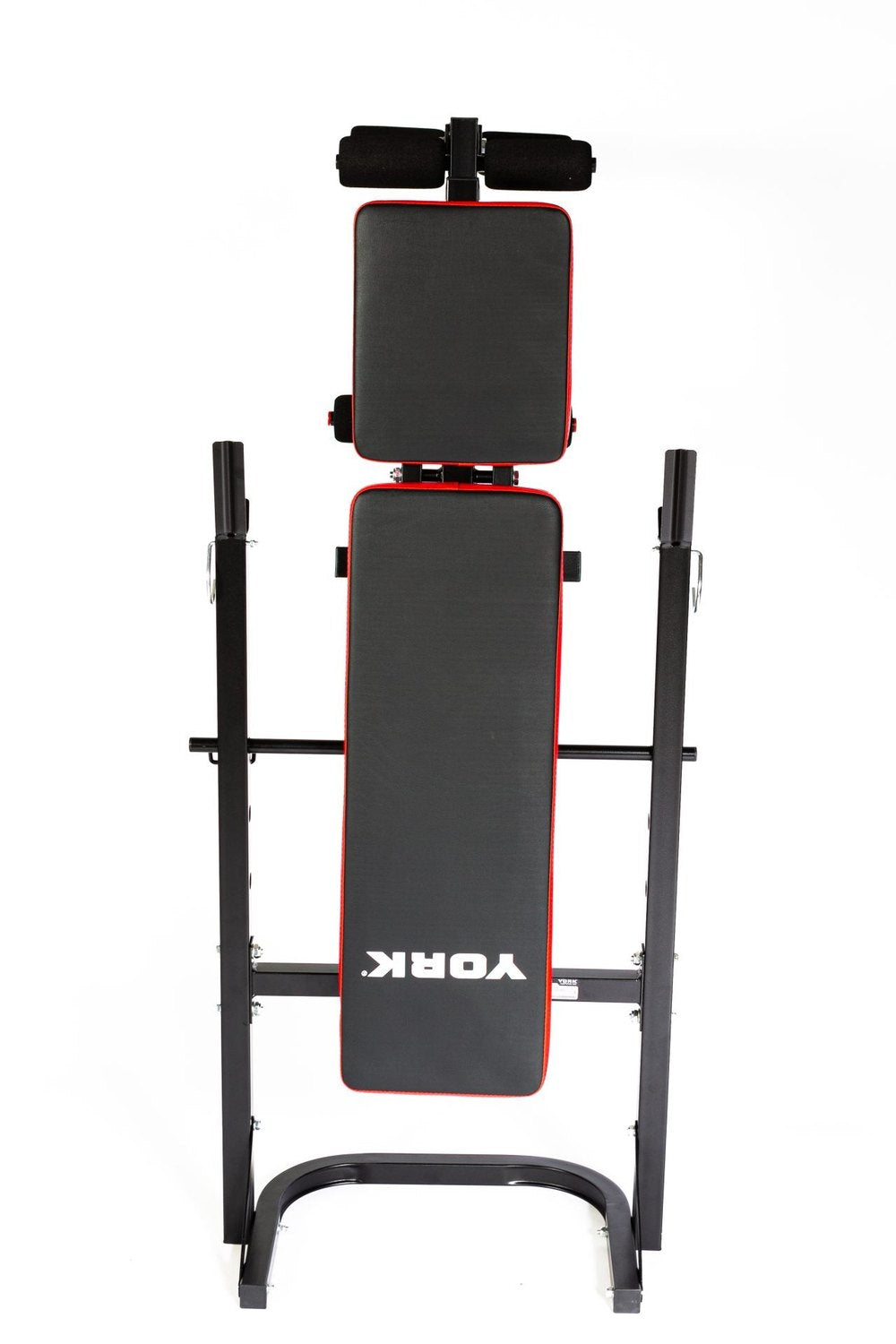 York Aspire 120 Flat to Incline/Folding Bench with Leg Curl Exercise & Wellness Gym Equipment