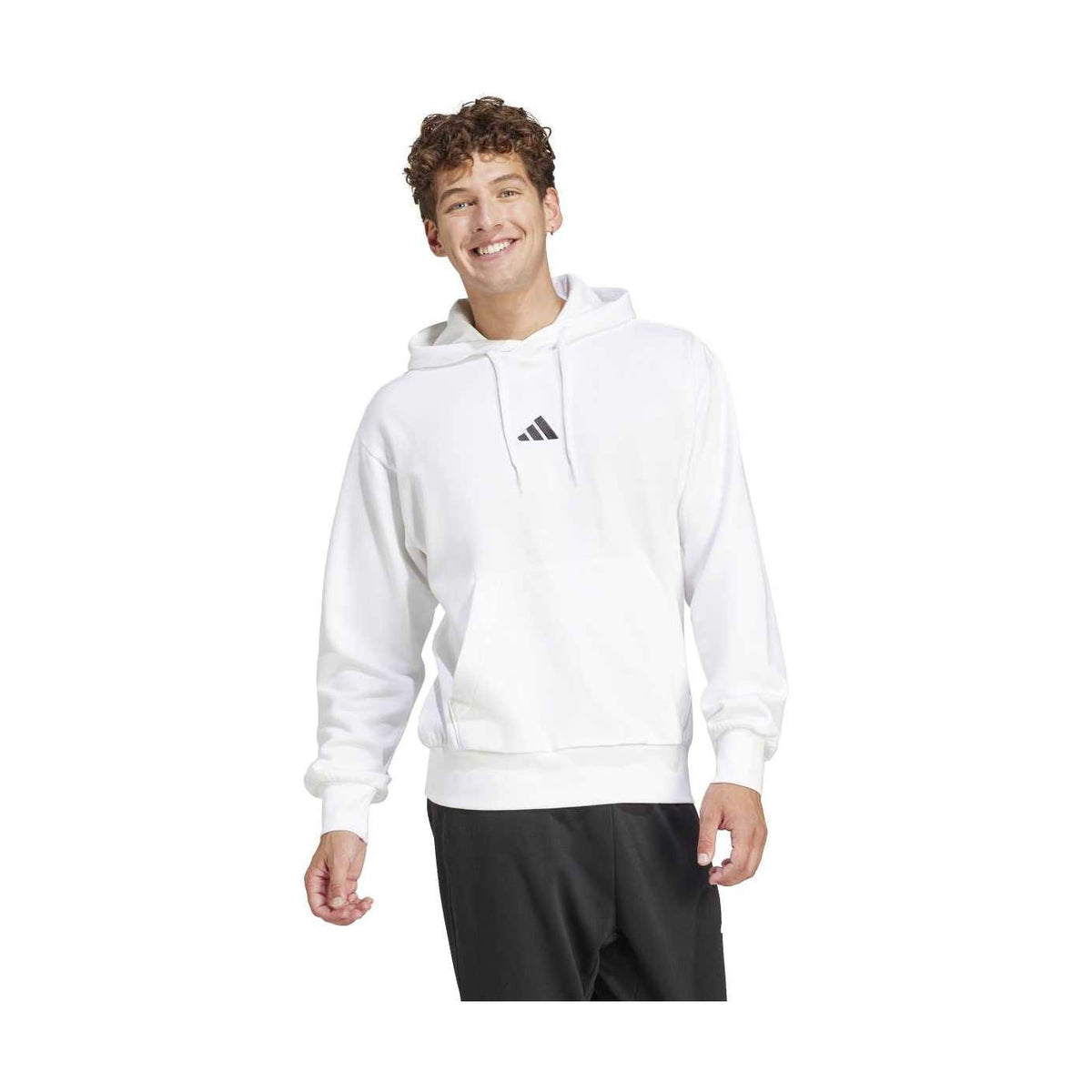 adidas Men's Essentials Feelcozy Fleece Hoodie (Tall)-1