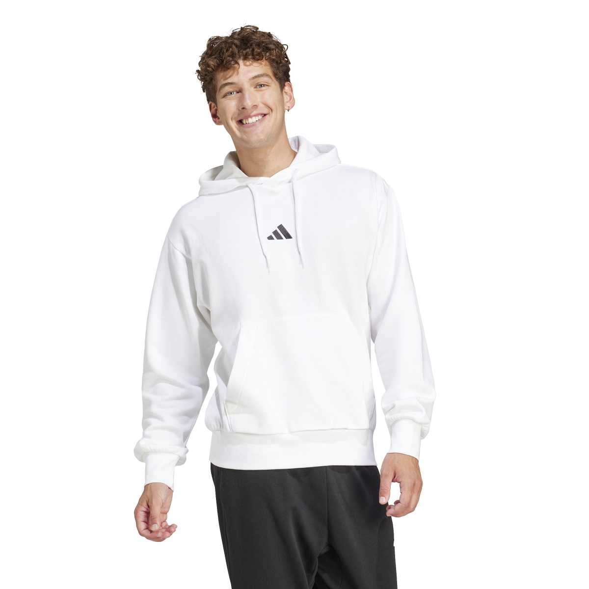 adidas Men's Essentials Feelcozy Fleece Hoodie (Tall)-1