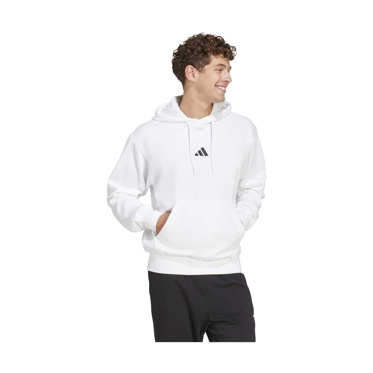 adidas Men's Essentials Feelcozy Fleece Hoodie (Tall)-3