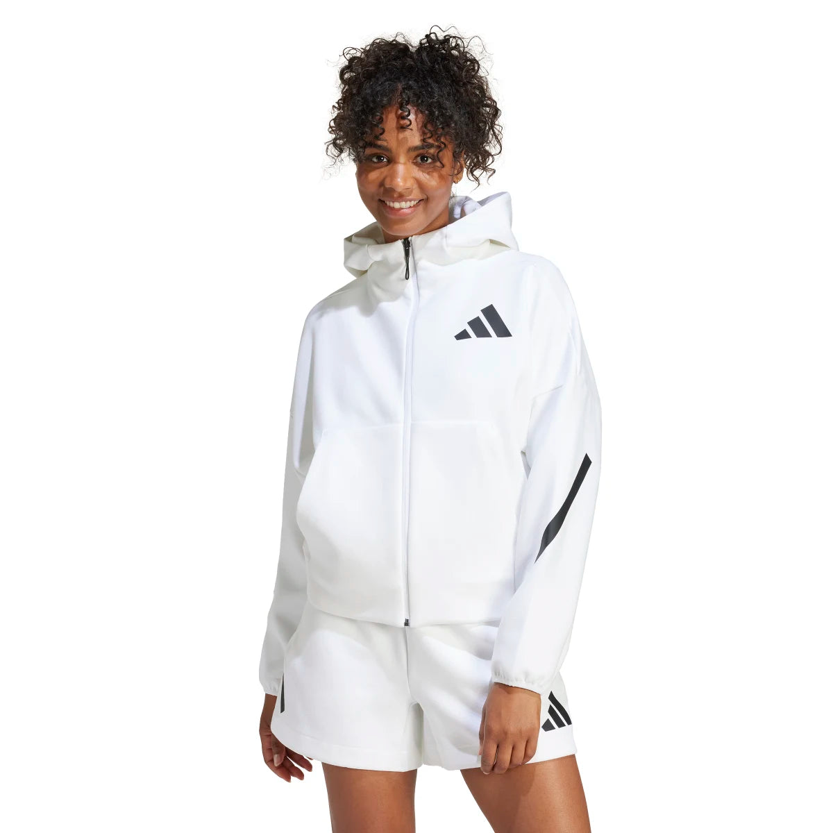 adidas Women's Z.N.E. Full Zip Hoodie Womens Apparel Sweatshirts & Fleece