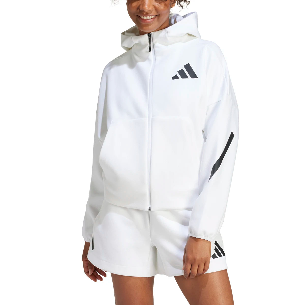 adidas Women's Z.N.E. Full Zip Hoodie Womens Apparel Sweatshirts & Fleece