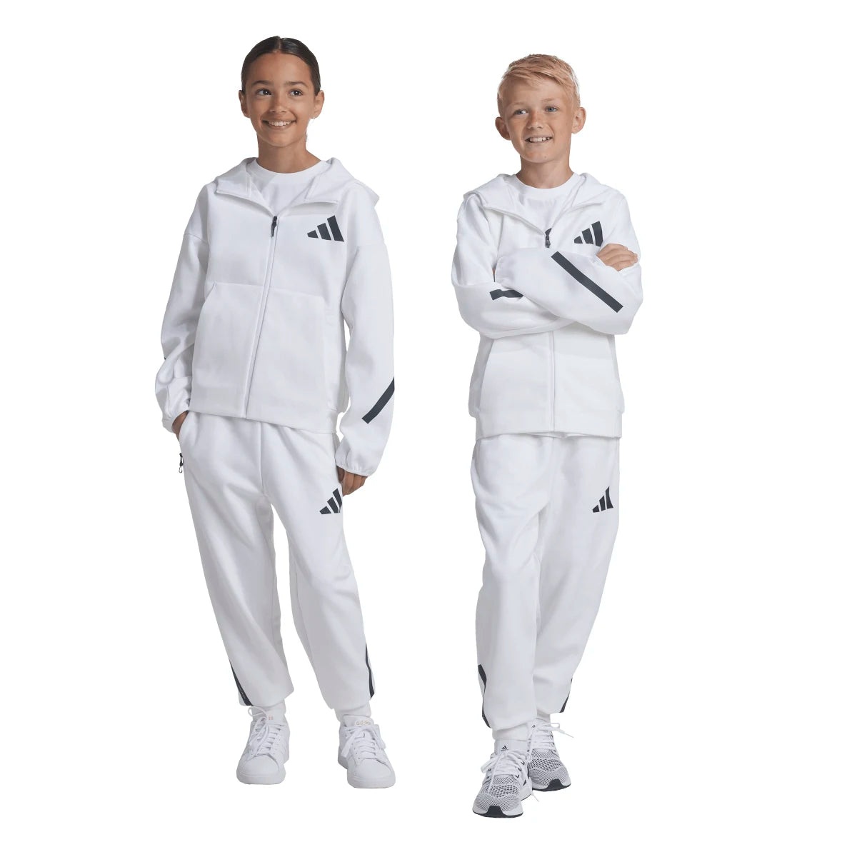 adidas Youth Z.N.E. Tapered-Leg Tracksuit Bottoms Youth Apparel Pants & Shorts