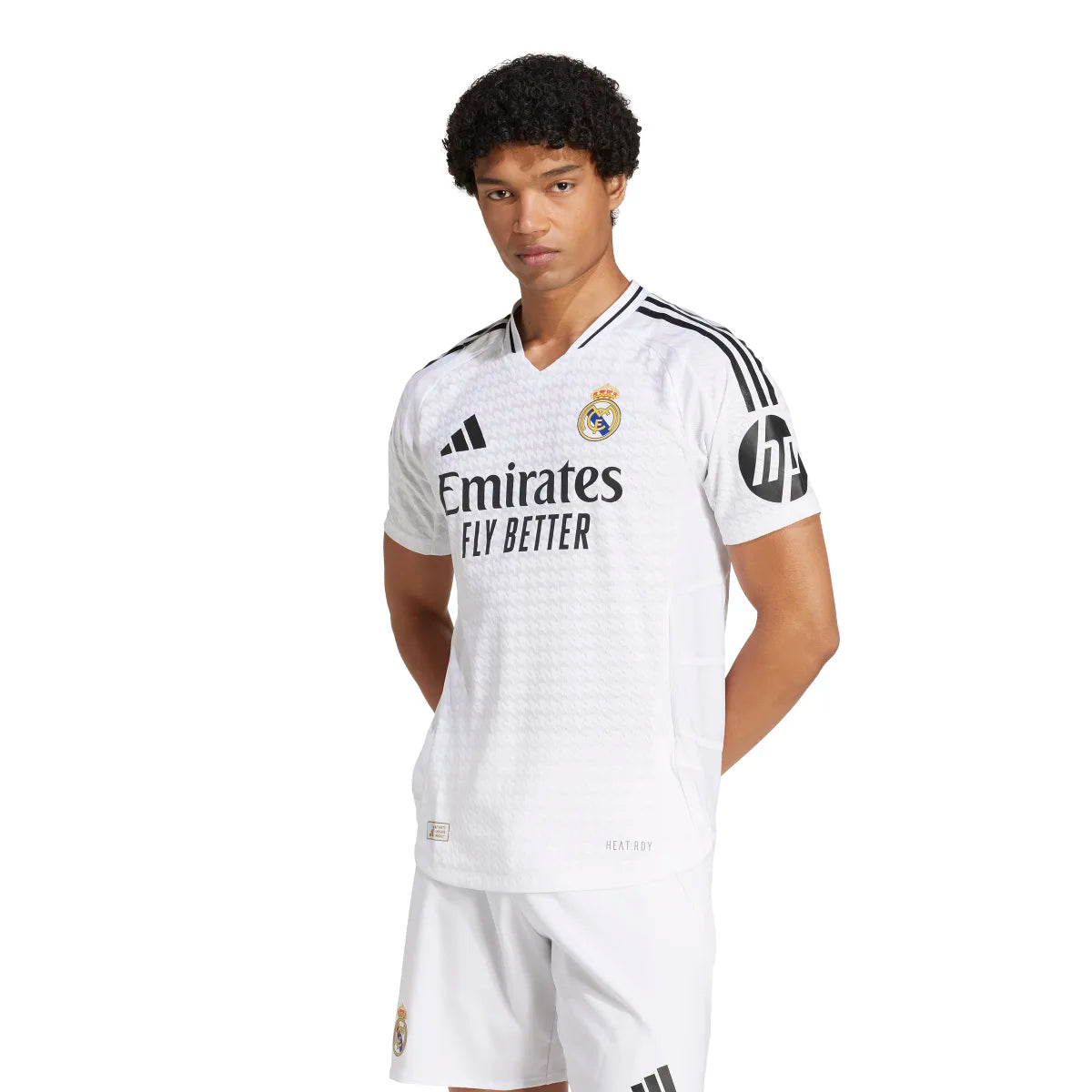 adidas Men's Real Madrid 24/25 Authentic Home Jersey Soccer Uniforms & Apparel All