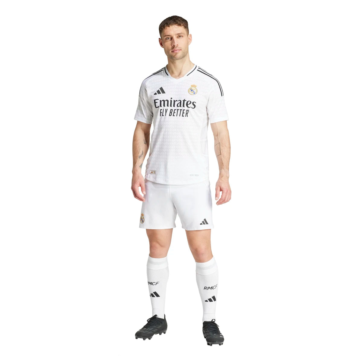adidas Men's Real Madrid 24/25 Authentic Home Jersey Soccer Uniforms & Apparel All