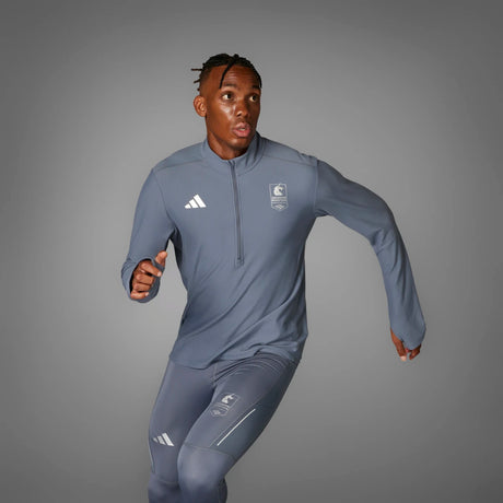 adidas Men's Boston Marathon 2025 OTR 1/4 Zip Mens Apparel Sweatshirts & Fleece