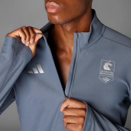 adidas Men's Boston Marathon 2025 OTR 1/4 Zip Mens Apparel Sweatshirts & Fleece