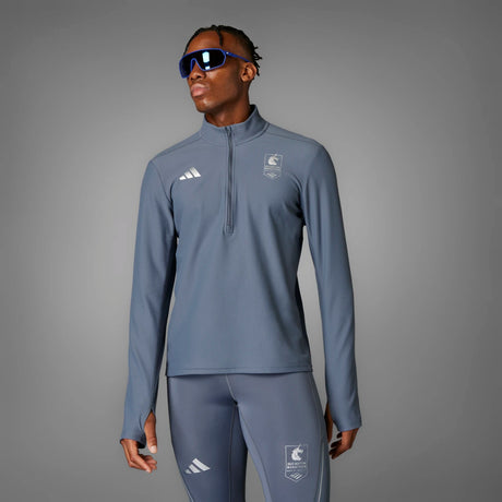 adidas Men's Boston Marathon 2025 OTR 1/4 Zip Mens Apparel Sweatshirts & Fleece