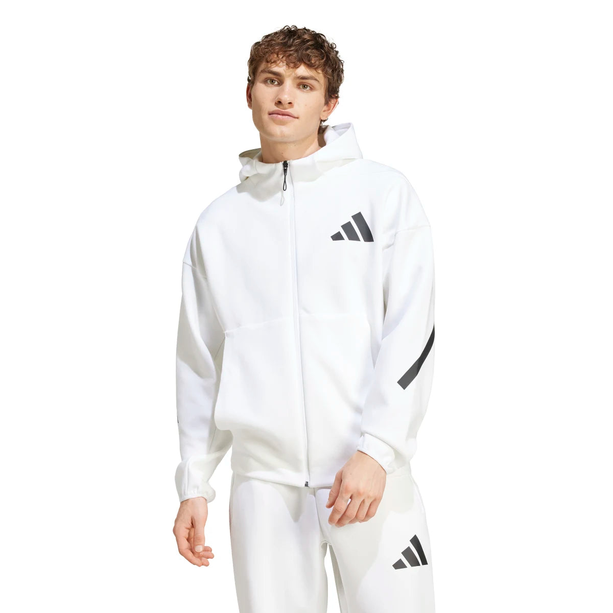 adidas Men's Z.N.E. Full-Zip Hooded Track Jacket Mens Apparel Jackets & Vests