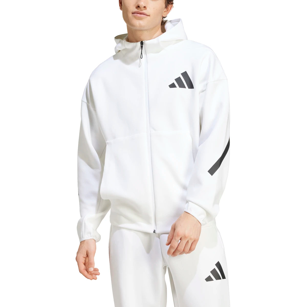 adidas Men's Z.N.E. Full-Zip Hooded Track Jacket Mens Apparel Jackets & Vests